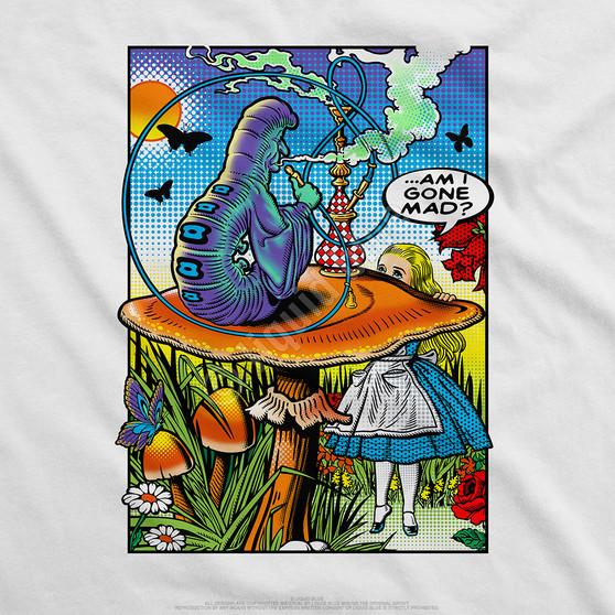 Liquid Blue Alice Pop Art White T-Shirt
