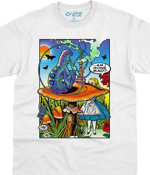 liquid blue Alice Pop Art White T-Shirt