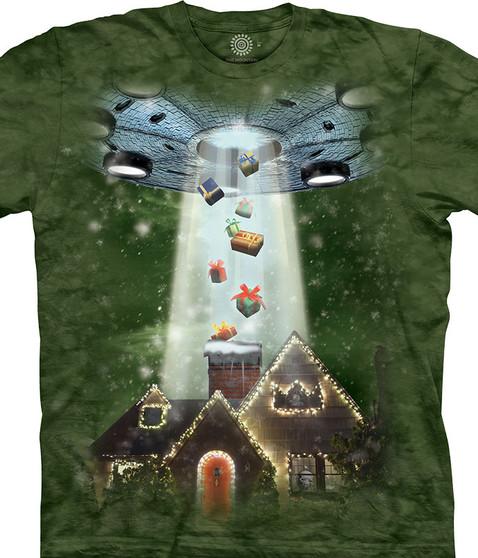 liquid blue Aliens Stole Christmas Kids' T-Shirt