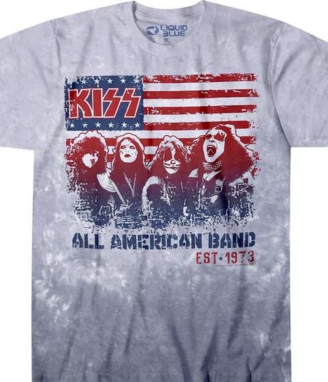 liquid blue All American Band Tie-Dye T-Shirt