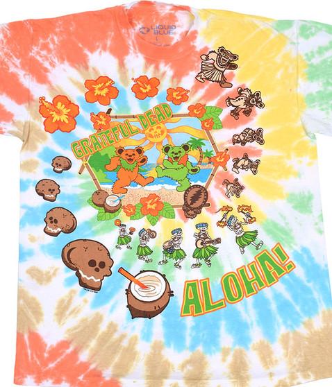 liquid blue Aloha Tie-Dye T-Shirt