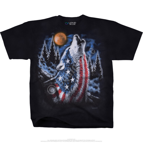 Liquid Blue American Howl Tie-Dye T-Shirt