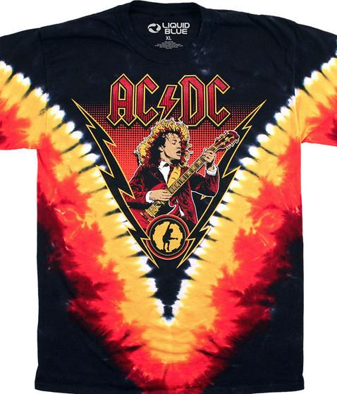 liquid blue Angus Lightning Tie-Dye T-Shirt