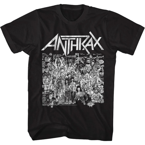 Liquid Blue Anthrax No Frills Black T-Shirt