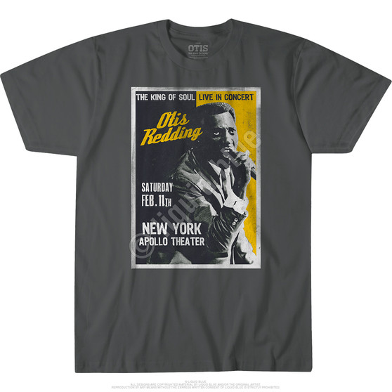 Liquid Blue Apollo Theatre Grey Athletic T-Shirt