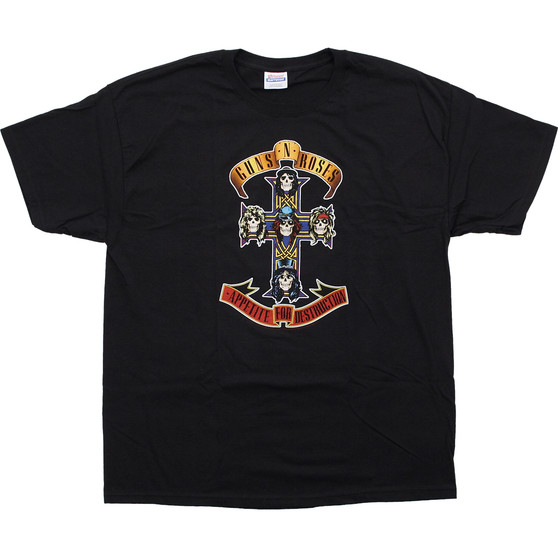 Liquid Blue Appetite For Destruction Black T-Shirt