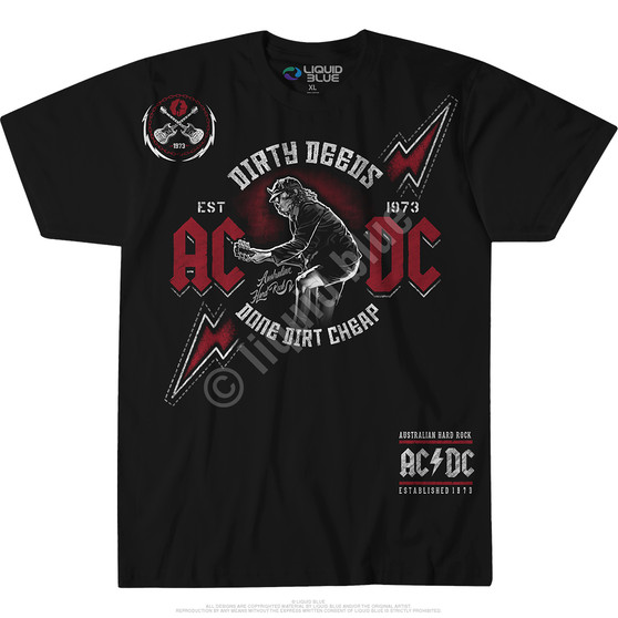 Liquid Blue Australian Hard Rock Black T-Shirt