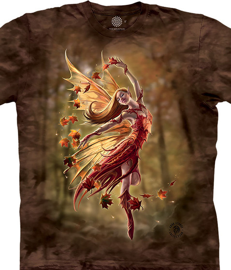 liquid blue Autumn Fairy Classic Cotton T-Shirt