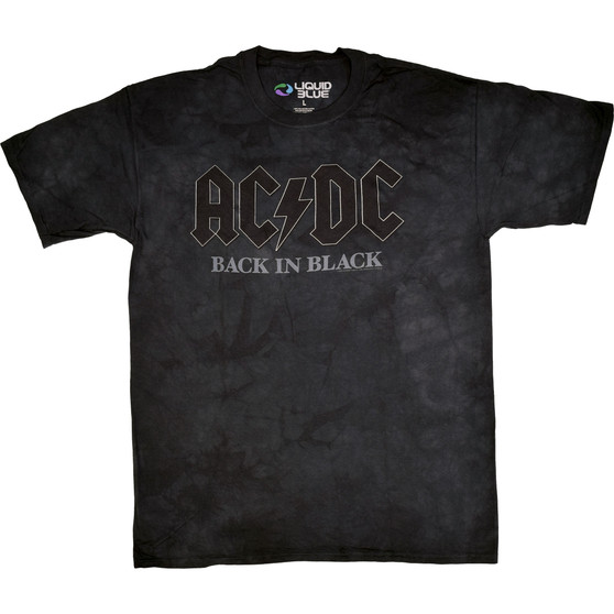 Liquid Blue Back In Black Tie-Dye T-Shirt