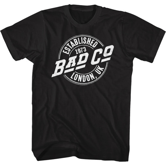 Liquid Blue Bad Company Logo Black T-Shirt