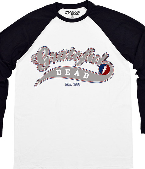 liquid blue Ballpark Grey Long Sleeve T-Shirt
