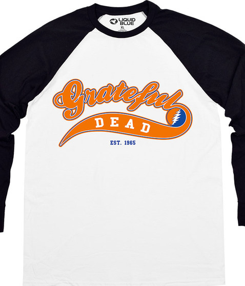 liquid blue Ballpark Orange Long Sleeve T-Shirt