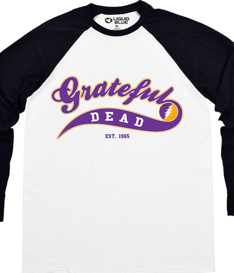 liquid blue Ballpark Purple Long Sleeve T-Shirt
