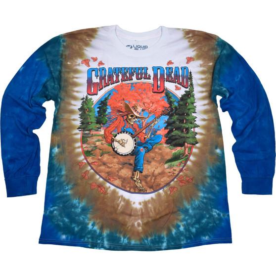 Liquid Blue Banjo Tie-Dye Long Sleeve T-Shirt