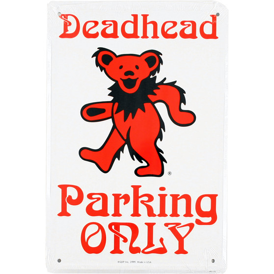 Liquid Blue Bear Deadhead Parking Only Sign