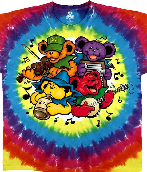 liquid blue Bear Jamboree Tie-Dye T-Shirt
