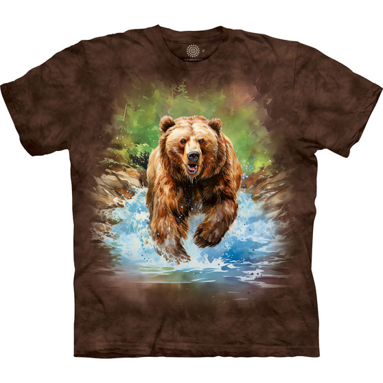 Liquid Blue Bear Run Classic Cotton T-Shirt