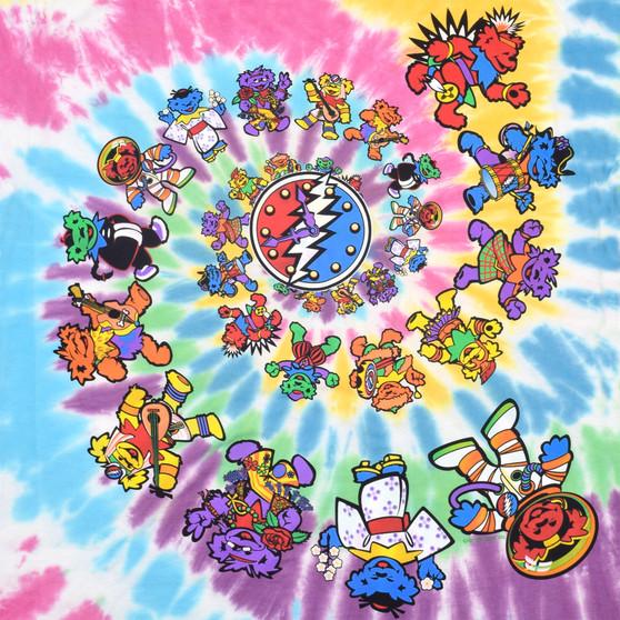 Liquid Blue Bears Through The Ages Tie-Dye T-Shirt