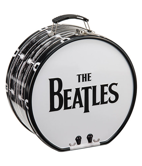 liquid blue Beatles Drum Tin Tote