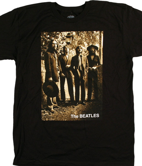 liquid blue Beatles Sepia '69 Black T-Shirt