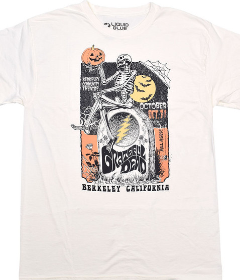 liquid blue Berkeley Grave Cream T-Shirt