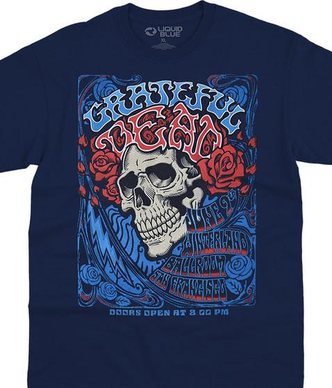 liquid blue Bertha Ballroom Navy T-Shirt
