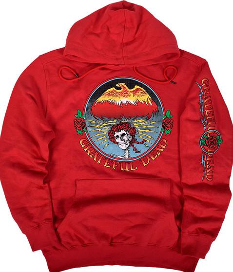 liquid blue Bertha Eagle Red Sleeve Printed Hoodie