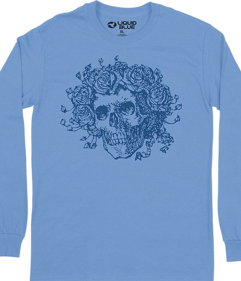 liquid blue Bertha Line Art Long Sleeve T-Shirt