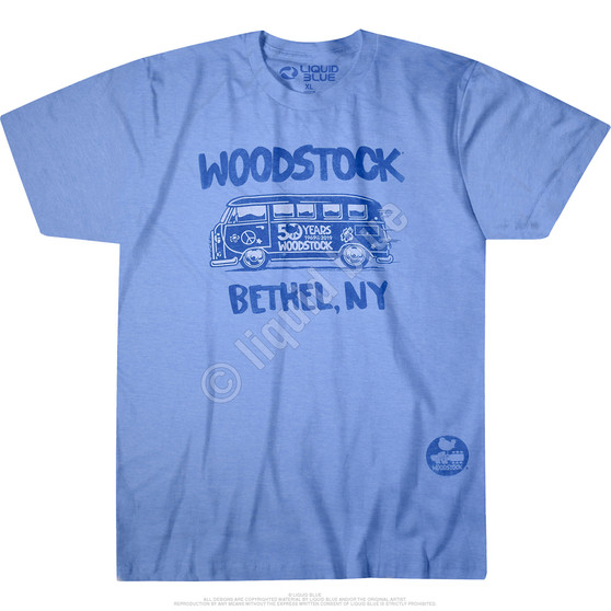 Liquid Blue Bethel Bus Blue Poly-Cotton T-Shirt