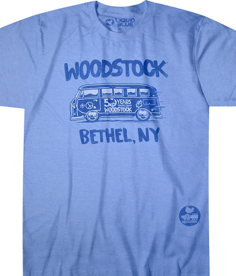 liquid blue Bethel Bus Blue Poly-Cotton T-Shirt