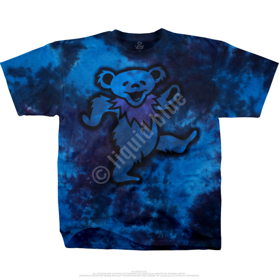 Liquid Blue Big Bear Tie-Dye T-Shirt