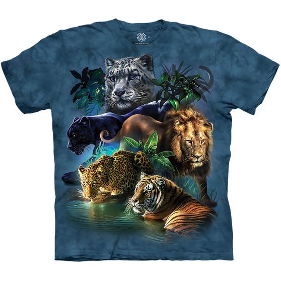 Liquid Blue Big Cats Jungle Classic Cotton T-Shirt
