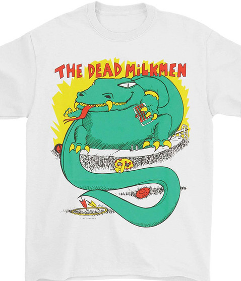 liquid blue Big Lizard White T-Shirt