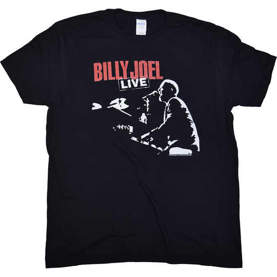 Liquid Blue Billy Joel 81 Tour Black T-Shirt