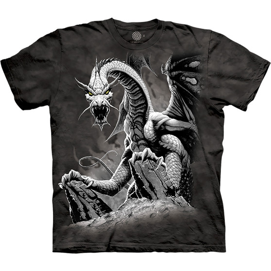 Liquid Blue Black Dragon Classic Cotton T-Shirt