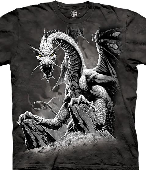 liquid blue Black Dragon Classic Cotton T-Shirt