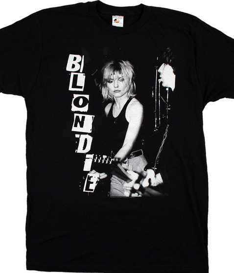 liquid blue Blondie Live Band Black T-Shirt