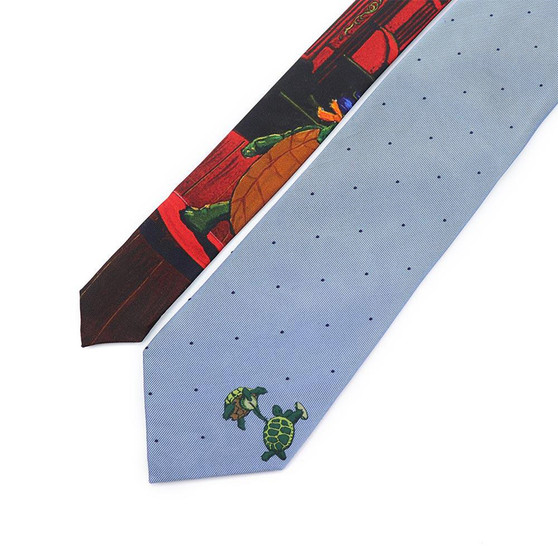 Liquid Blue Blue Dotted Terrapin Tie