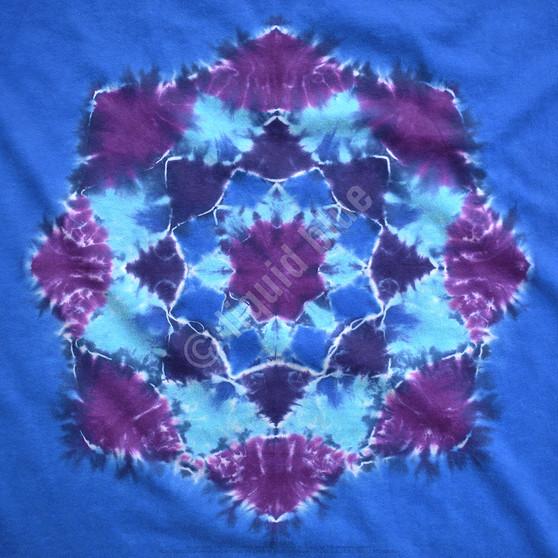 Liquid Blue Blue Mandala Unprinted Tie-Dye T-Shirt