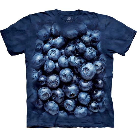Liquid Blue Blueberries Classic Cotton T-Shirt