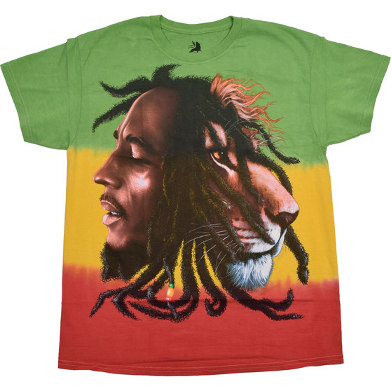 Liquid Blue Bob Marley Profiles Tie-Dye T-Shirt