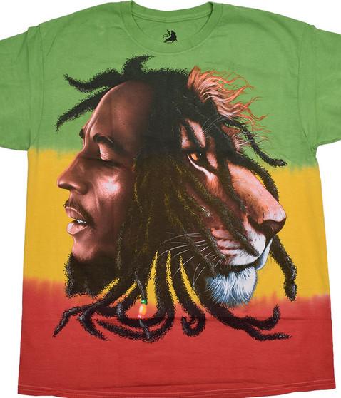liquid blue Bob Marley Profiles Tie-Dye T-Shirt