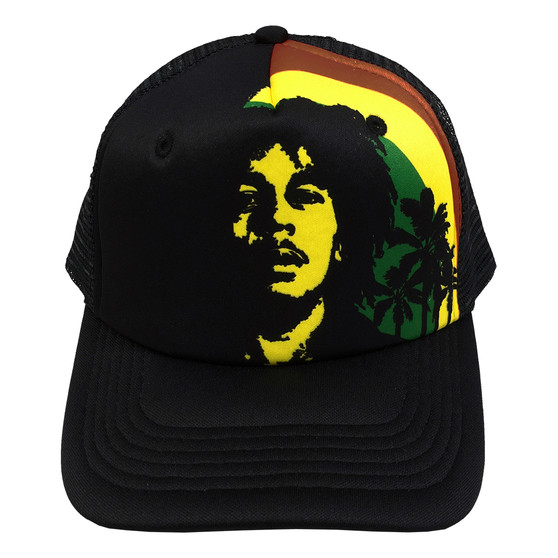 Liquid Blue Bob Marley Rise Up Trucker Hat
