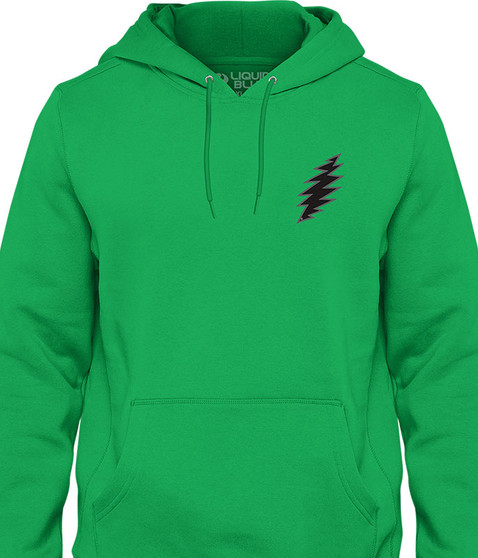 liquid blue Bolt Chest Hoodie