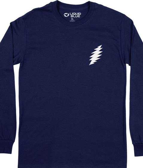 liquid blue Bolt Chest Long Sleeve T-Shirt