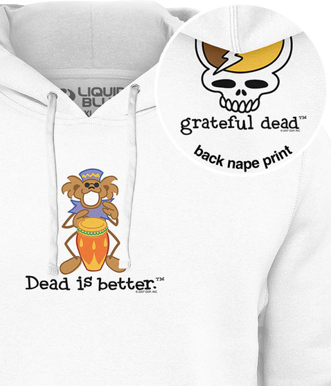 liquid blue Bongo Dead Is Better Hoodie