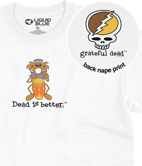liquid blue Bongo Dead Is Better T-Shirt
