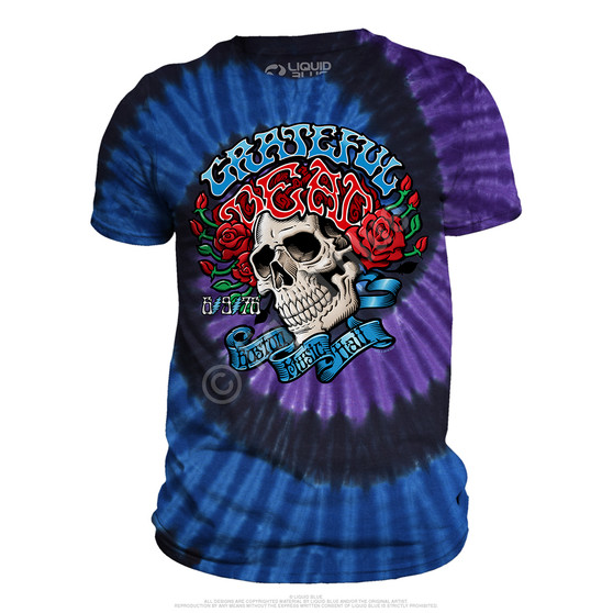 Liquid Blue Boston Music Hall Tie-Dye T-Shirt