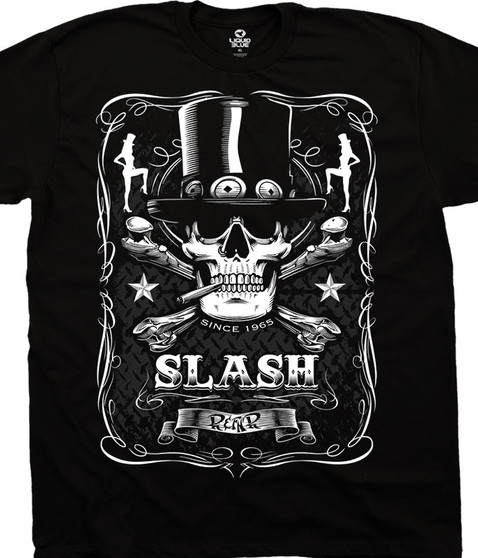 liquid blue Bottle Of Slash Black Athletic T-Shirt