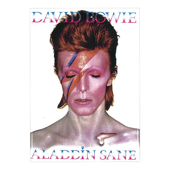 Liquid Blue Bowie Aladdin Sane Magnet
